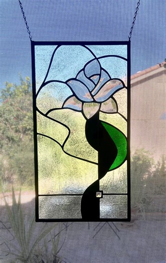 Beginner Friendly Stained Glass (beveled) Flower Pattern - PDF - Etsy