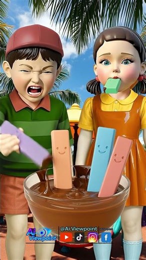 Squid Game AI Colorful Candy ASMR #squidgame #squidgame2 #ai #asmr