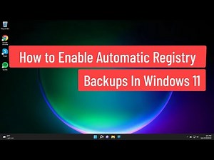 Enable Automatic Registry Backups In Windows 11