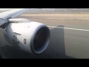 Emirates Boeing 777-300 Takeoff - Engine Sound