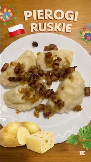 Domowe PIEROGI RUSKIE jak u mamy – Najlepszy przepis na cienkie ciasto! 🥟✨#shorts