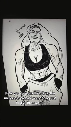 just needed an excuse to draw a buff woman...