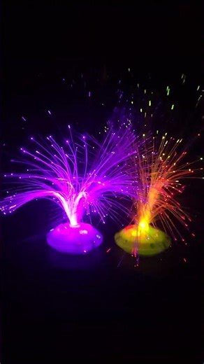Optical Fiber Color Changing Light | Glowing LED fiber optic Toy! #shorts #techshorts