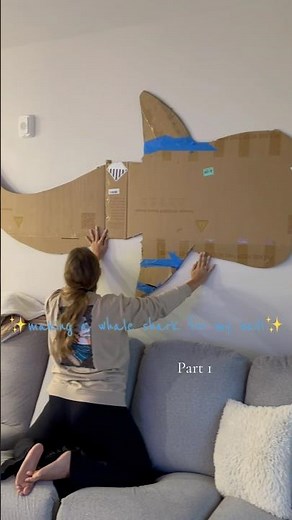 Come make an 8ft paper mache whale shark with me — Part 1 🦈🌊