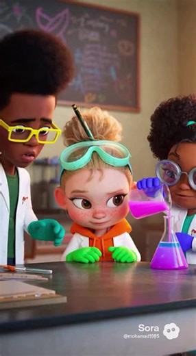 Scientist kids making a mess in the laboratory #laboratory #scientist #kids #mess