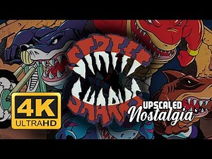 Street Sharks (1994) Intro and Closing Credits | 4K Ultra HD. Upscale #nostalgia #90s
