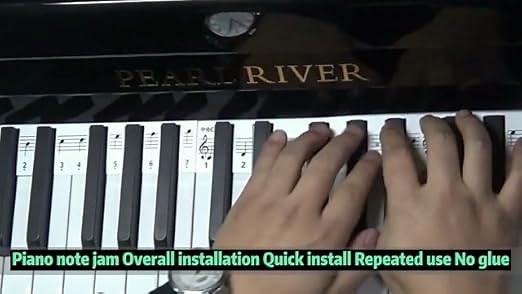 Piano Stickers for Learning Piano or Keyboard Overall Installation No Glue No Need to Cut Easy to Ca