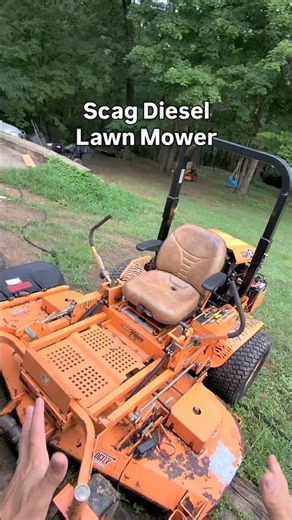 We flipped a giant Scag diesel zero turn lawnmower for profit! #diesel #zeroturn #mowing #lawncare