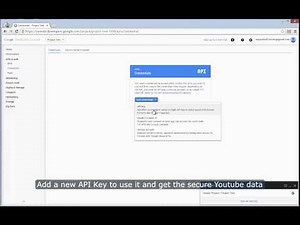 How to get Youtube API Key version 3.0