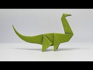 Origami Brontosaurus || Easy Origami Dinosaur || Origami Dinosaur