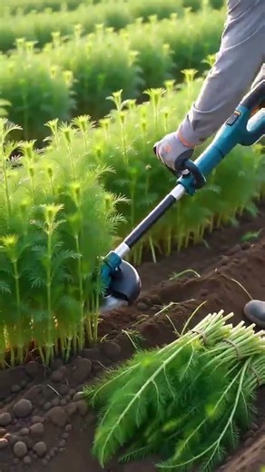 🌱⚙️ Technology! Watch This Powerful Tool Harvest Crops with Amazing Speed 🚜✨ #Farming #Agriculture