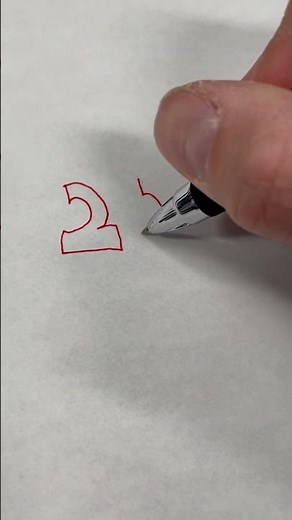 How to draw bubble numbers "22" #howtodraw scribble #doodle #numbers #art #shorts
