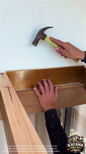 Professional Timber Trim Board Installation | Precision Wood Panel FasteningUsing CordlessBradNailer
