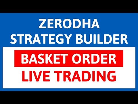 ZERODHA Strategy Builder | ZERODHA Basket Order Live Trading by Share Tips in hindi