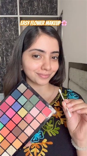 Easy flower makeup tutorial #makeup #makeuptutorial #easymakeup #easymakeup #tutorial #flower