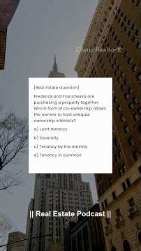 Real Estate Exam Question w/Answer & Explanation #realestate #realestateexam #examples