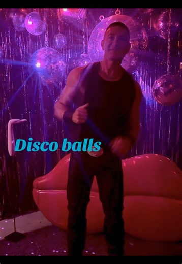Leather pants. Disco balls. Beats blasting. Over 40 and still love to let loose and dance like nobody’s watching…. except maybe you 😉 Retro Daddy energy, no expiration date. 🪩 #leatherpants #sendra #daddyenergy #muscledaddy #disco