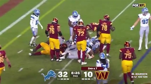 President Trump calls the play by play at the Commanders Lions game. 🏈 | Trump America First