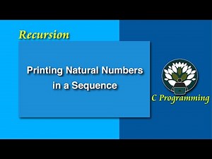 Recursion Printing Natural Numbers from 1 to N