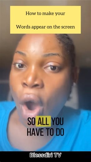 532K views · 7.1K reactions | HOW TO MAKE YOUR WORDS APPEAR ON YOUR SCREEN WHILE TALKING 4LOW Blessdiri TV for more tutorials | Blessdiri TV | Facebook
