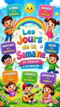 🎵 تعلّم أيام الأسبوع | Les Jours de la Semaine| Days of the Week | أغنية تعليمية للأطفال