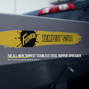 The all-new TEMPEST line of stainless steel hoppers lets you have your choice of material delivery system. Are you going with the HELIXX™ shaftless auger system or the robust pintle chain conveyor system? Choose wisely: fisherplows.com/products/tempest/ | Fisher Plows