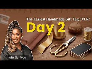 Day 2: Easy Fabric Gift Tag Tutorial ✂️ | Sew Smart Christmas Countdown | #sewingtips