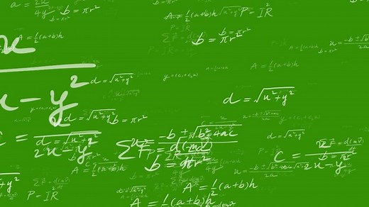 Download Random math equation formula text background teaching engineering, teaching equations and formulas backgrounds for teaching Green screen background animation for free