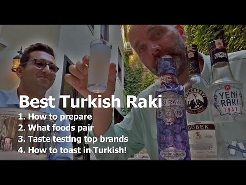 Turkish Raki - My Turkish friends show us how to prepare, pair foods, toast in Turkish, & more!