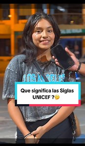 Que significa las Siglas UNICEF ? 🤔 #UNICEF #quesignifica #fypシ #preguntas #juegaygana #contenido #parati | MiGuel BK
