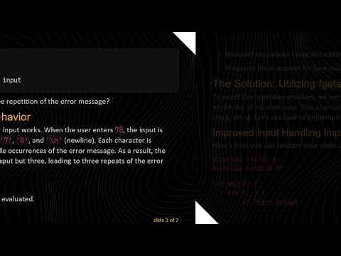 Clearing Up Input Confusion in C: Why Your fgetc Is Repeating Messages