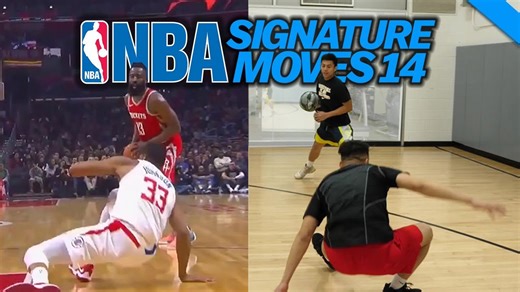 NBA signature moves highlight ankle breakers and fadeaways