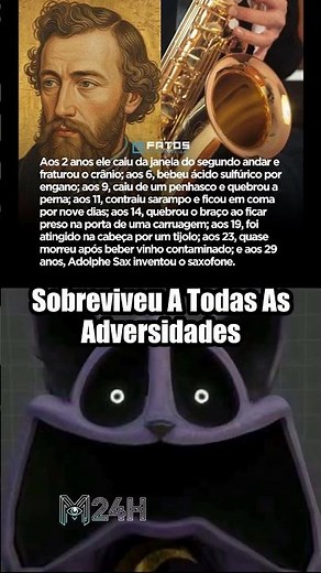 Incrível! Adolphe Sax sobrevive a acidentes mortais antes de inventar o saxofone 🎷