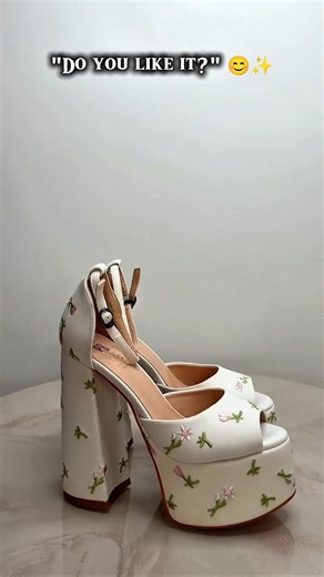 Do You Like These Heels? 👠✨ Elegant Floral High Heels #Shorts #heels #fashion #highheels #style