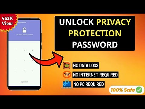 How to unlock privacy protection pattern if you forgotten