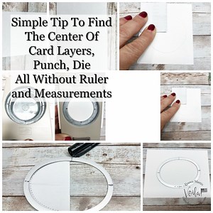 Great Tip To Find The Center Of Shapes and Cards Without A Ruler - Frenchie