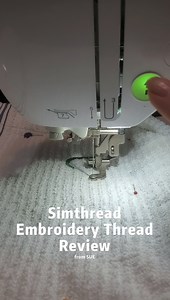 Watch simthread Embroidery Thread Review on Amazon Live