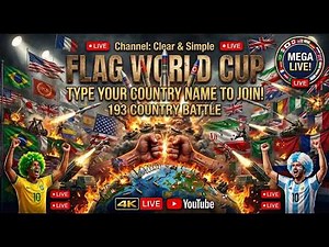 WORLD CUP OF FLAGS LIVE 2026_193 Nations Enter the Arena and Face the Challenge! #flagstorm