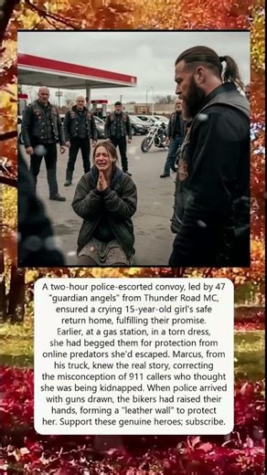 A two hour police escorted convoy, led by 47 guardian angels from Thunder Road