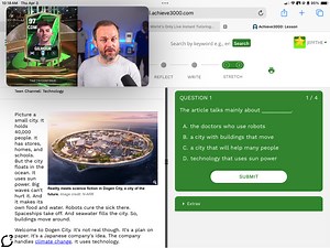 10:18 AM Thu Apr 3I.achieve3000.comWorld's Only Live Instant ... | Filo
