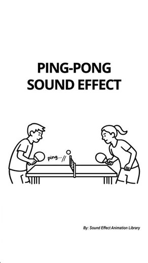 Table Tennis Ball Bounce! Sound Effect - PING! PONG! 🏓