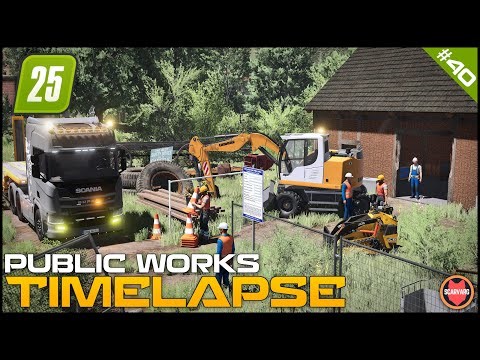 🚧 Securing Site With Wire Fence & Transporting Heavy Equipment ⭐ FS25 Zielonka Roleplay Public Works