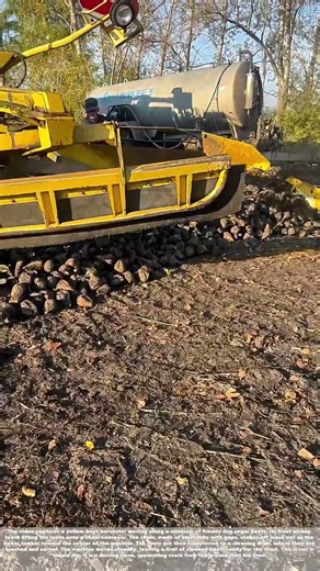 Lifting the Beets: How a Chain Conveyor Gathers a Windrow of Roots