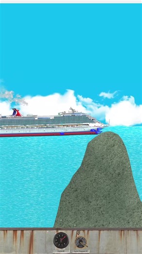 Neotastic on Instagram: "Cruise Ship Vs. Unrealistic Tsunami & Underwater Speed Bump! Will It Make It? #Neotastic #Foatingsandbox"