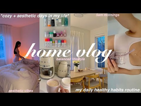 HOME VLOG🏚 cozy days in my life + daily healthy habits routine + home decor *holiday season vibes*