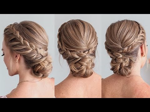 LACE BRAID HOMECOMING UPDO | Braided Hairstyle