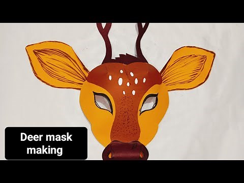 how to make a deer mask | how to make a animal mask | how make a mask out of paper | animal mask