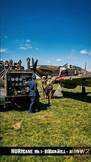 RAF Ground Crew Refuel a Hawker Hurricane Mk I Biggin Hill, August 1940
