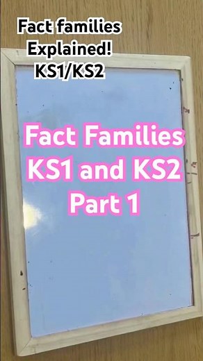 Fact families - commutative law and using the inverse explained visually