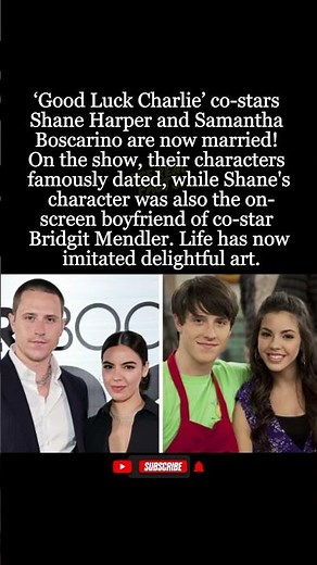 Good Luck Charlie Co Stars Shane Harper and Samantha Boscarino Get Married